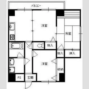 ノーブル601【4階】の間取り