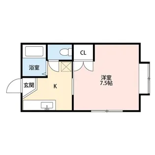 新潟県新潟市西区五十嵐1の町【アパート】の間取り