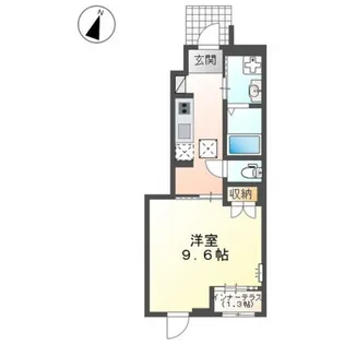 岡山県岡山市中区桑野【アパート】の間取り