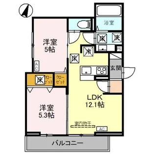 埼玉県さいたま市浦和区針ヶ谷1【アパート】の間取り