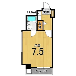 シャレー西京極【2階】の間取り