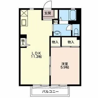 ディヴェルティメント【2階】の間取り