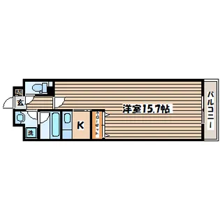 アレクシード晩翠通【2階】の間取り