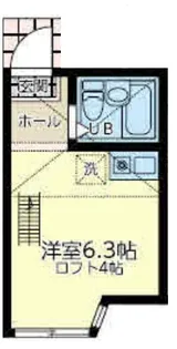 ユナイト浜町クリスピーナッツ【2階】の間取り