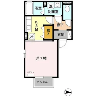 ウィルモアST【2階】の間取り