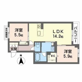 ラ・パルテール旭川 11番館【3階】の間取り