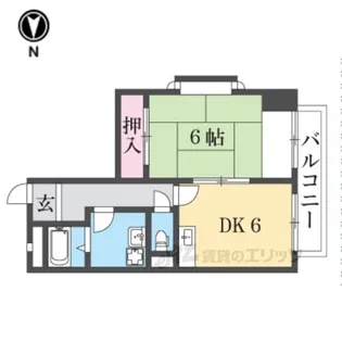アースマンション【3階】の間取り