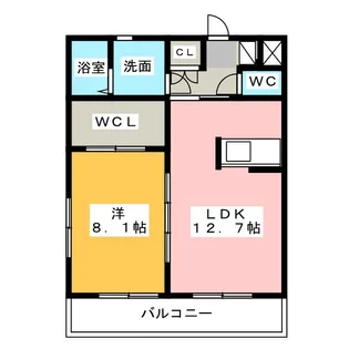 ヴィクトワール【1階】の間取り