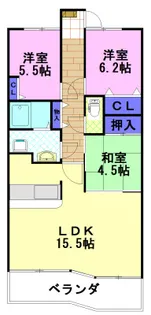 ナイスパークステイツ桜【4階】の間取り
