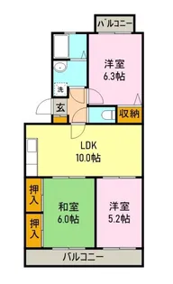 コーポサンモリッツ【2階】の間取り