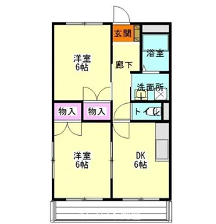 すみれハイツ倉林【2階】の間取り