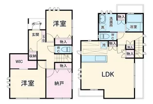 神奈川県相模原市緑区橋本5【一戸建】の間取り