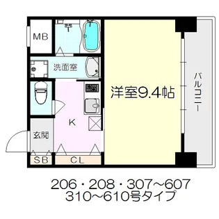 ラ・コピエ南塚口【2階】の間取り