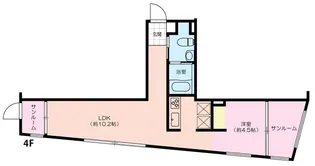 モンクレ桜新町【4階】の間取り