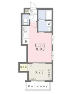 1LDKの間取り画像