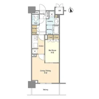 ORBレジデンス神南 オーブレジデンス神南【8階】の間取り