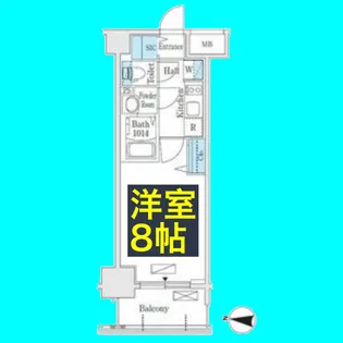 L&Cレジデンス鶴舞公園【15階】の間取り