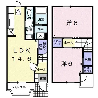 和歌山県和歌山市磯の浦【アパート】の間取り