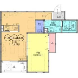 F+style柏原上市【3階】の間取り