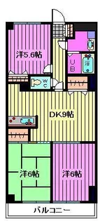 ビエラコート武蔵浦和【1階】の間取り