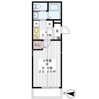 グリシーナ新小岩【2階】の間取り