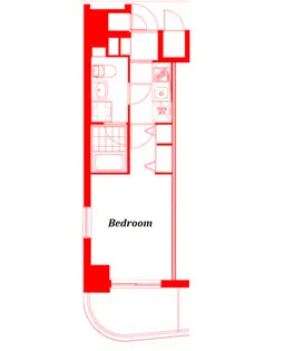 グリフィン横浜・桜木町駅前弐番館【2階】の間取り