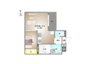 仮称)REGALEST 青江VI(レガリスト アオエシックス)【3階】の間取り