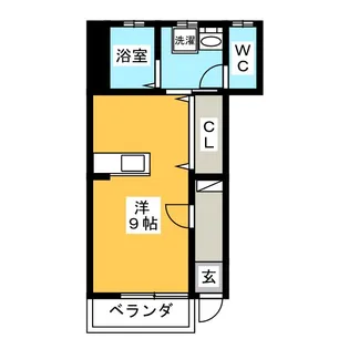 Celeste晩田【1階】の間取り