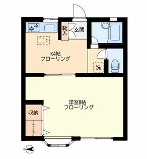 リベール鷹番【1階】の間取り