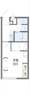 レオパレス天伯II【2階】の間取り