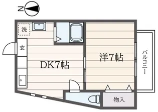 サンハウス【2階】の間取り