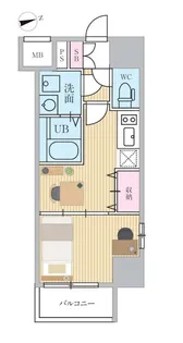 東京都江東区富岡2【マンション】の間取り