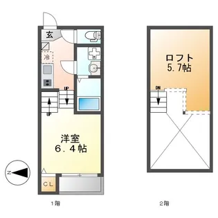 LeCiel六番町【1階】の間取り