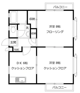 コーポランジュ【2階】の間取り