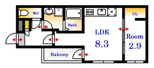 セブンプロート江波本町II(北側)【1階】の間取り