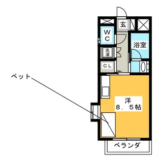 エンジェルOno【2階】の間取り