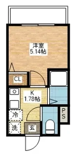 長崎県長崎市興善町【マンション】の間取り
