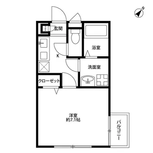 東京都葛飾区四つ木4【アパート】の間取り