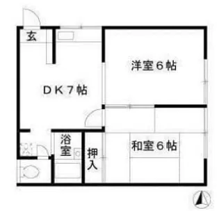 エステートピア上青木【2階】の間取り