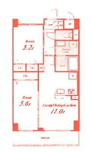 LUANA湘南【2階】の間取り
