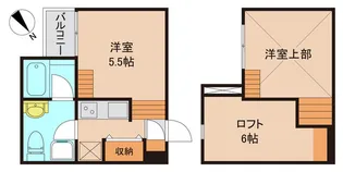 千葉県松戸市新松戸1【アパート】の間取り