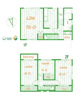 神奈川県茅ヶ崎市浜竹2【一戸建】の間取り