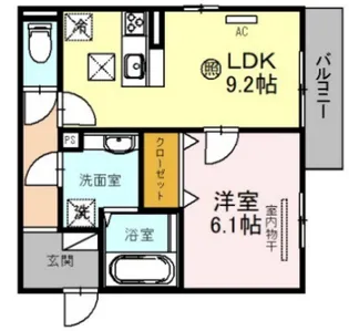 The Cross【3階】の間取り