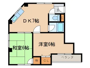プティメゾン津門【3階】の間取り