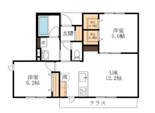 やまぶき小路II【1階】の間取り