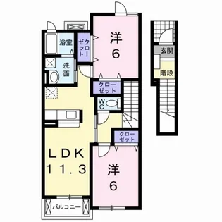 セレーノ C【2階】の間取り