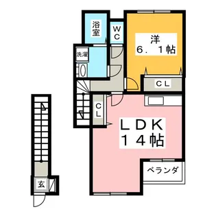 アーバン21II【2階】の間取り