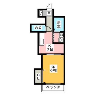 レジデンス創【4階】の間取り