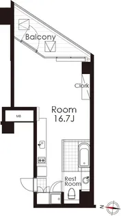 カスタリア広尾【8階】の間取り