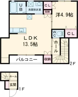 グッドライフステージ小泉【2階】の間取り